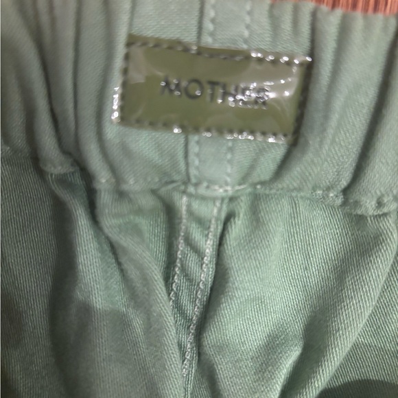 Mother The Drawn half pipe cotton pants green 27 new - Picture 4 of 4